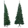  Corner Artificial Christmas Tree Green 240 cm PVC Colour green Size 240 x 85 cm Quantity in Package 1 Number of Branch Tips 