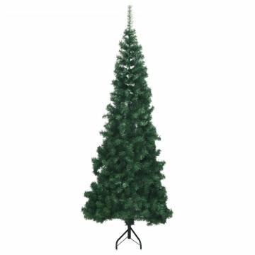 240 cm Green Corner Artificial Christmas Tree - PVC