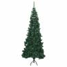 240 cm Green Corner Artificial Christmas Tree - PVC