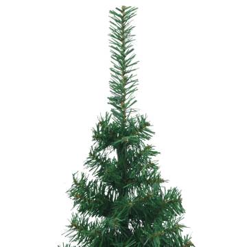 240 cm Green Corner Artificial Christmas Tree - PVC