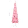 Slim Christmas Tree Pink 210 cm - Unique Holiday Decor