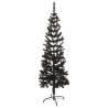 Slim Black Christmas Tree 120 cm - Perfect Holiday Decor