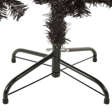 Slim Black Christmas Tree 120 cm - Perfect Holiday Decor