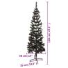 Slim Black Christmas Tree 120 cm - Perfect Holiday Decor