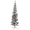 Slim Black Christmas Tree 210 cm - Stylish Holiday Decor