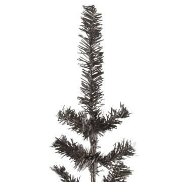 Slim Black Christmas Tree 210 cm - Stylish Holiday Decor