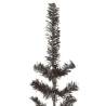 Slim Black Christmas Tree 210 cm - Stylish Holiday Decor