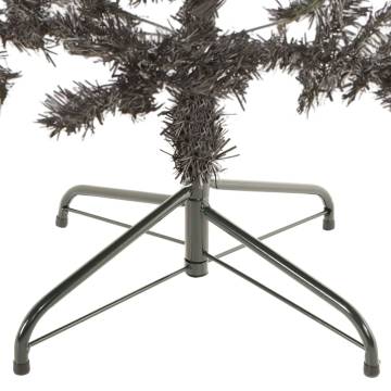 Slim Black Christmas Tree 210 cm - Stylish Holiday Decor