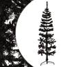  Slim Artificial Half Christmas Tree with Stand Black 120 cm Colour black Size 120 cm Quantity in Package 1 Number of Branch Tips 