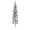  Slim Artificial Half Christmas Tree with Stand Silver 150 cm Colour silver Size 150 cm Quantity in Package 1 Number of Branch Tips 