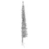 Slim Artificial Half Christmas Tree Silver 150 cm - HipoMarket