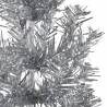 Slim Artificial Half Christmas Tree - Silver 210 cm | HipoMarket