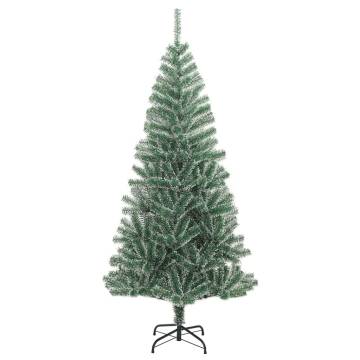 240 cm Flocked Snow Green Artificial Christmas Tree