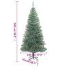 240 cm Flocked Snow Green Artificial Christmas Tree