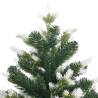 210 cm Artificial Hinged Christmas Tree - Flocked Snow Design