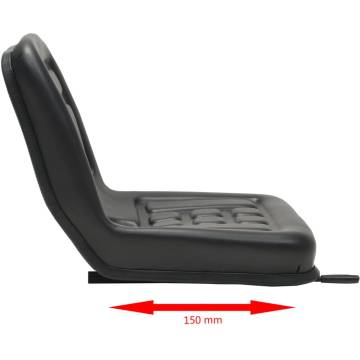 Universal Tractor Seat Black - Comfort & Durability