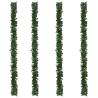 Christmas Garlands with Baubles 270 cm - 4 pcs Green PVC