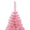 Artificial Half Christmas Tree Pink 180 cm - Hipomarket