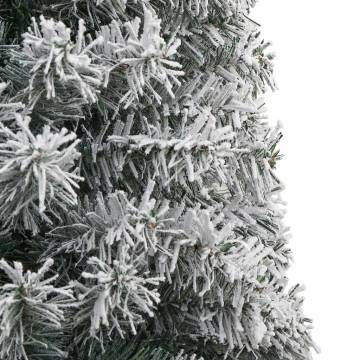 Slim Christmas Tree with Flocked Snow - 270 cm PVC | HipoMarket