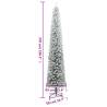 Slim Christmas Tree with Flocked Snow - 270 cm PVC | HipoMarket