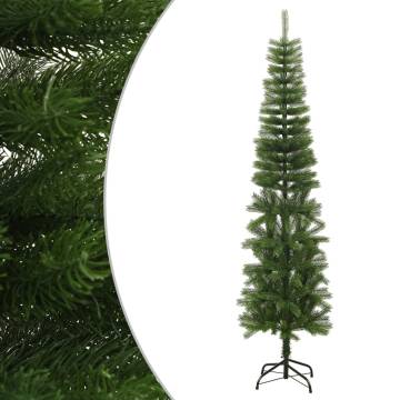 240 cm Artificial Slim Christmas Tree with Stand - HipoMarket