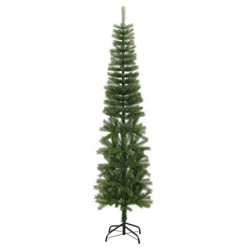 240 cm Artificial Slim Christmas Tree with Stand - HipoMarket