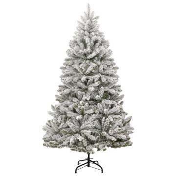 Artificial Hinged Christmas Tree 240 cm with Flocked Snow