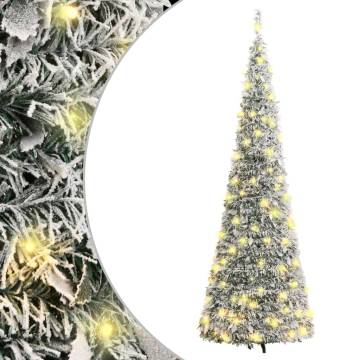 Flocked Snow Artificial Christmas Tree 150cm with 100 LEDs