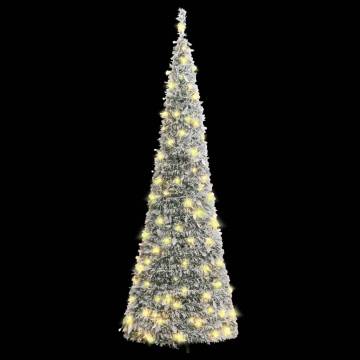 Flocked Snow Artificial Christmas Tree 150cm with 100 LEDs