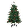 Artificial Hinged Christmas Tree 150 cm with Cones & Berries