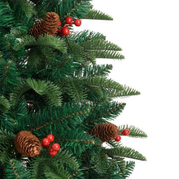 Artificial Hinged Christmas Tree 150 cm with Cones & Berries