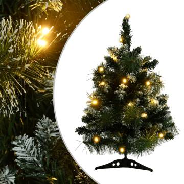 Artificial Pre-lit Christmas Tree 60 cm - Green PVC