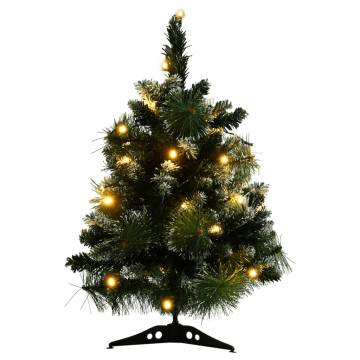 Artificial Pre-lit Christmas Tree 60 cm - Green PVC