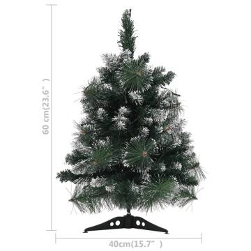 Artificial Pre-lit Christmas Tree 60 cm - Green PVC