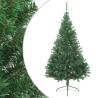  Artificial Half Christmas Tree with Stand Green 180 cm PVC Colour green Size 180 x 115 cm Quantity in Package 1 Number of Branch Tips 