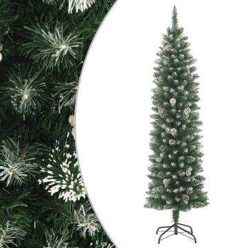 180 cm Slim Artificial Christmas Tree with Stand | Hipo Market