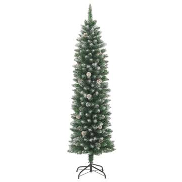 180 cm Slim Artificial Christmas Tree with Stand | Hipo Market