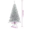 Artificial Christmas Tree with Stand - 120 cm Silver | Hipo Market