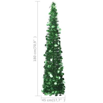 Pop-up Artificial Christmas Tree 180 cm Green - Eco-Friendly Decor