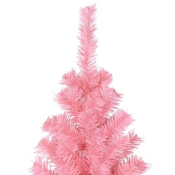 Pink 210 cm Artificial Christmas Tree with Stand - Hipomarket