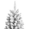 210 cm Flocked Snow Artificial Christmas Tree - Hipomarket