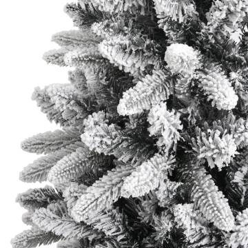 210 cm Flocked Snow Artificial Christmas Tree - Hipomarket