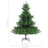 Nordmann Fir Artificial Christmas Tree 210 cm - Premium Green