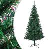  Artificial Christmas Tree with Iridescent Tips Green 150 cm PVC Colour green Size 150 x 80 cm Quantity in Package 1 Number of Branch Tips 