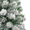 210 cm Flocked Snow Artificial Christmas Tree - Hipomarket