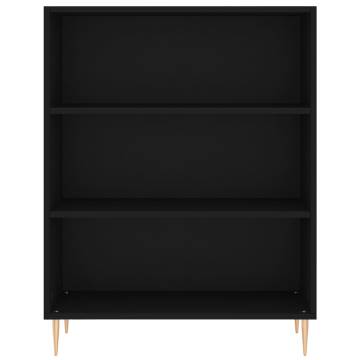 Stylish Highboard Black 69.5x32.5x180 cm - Hipomarket