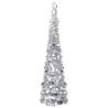  Pop-up Artificial Christmas Tree Silver 150 cm PET Colour silver Size 150 x 33 cm Quantity in Package 1 Number of Branch Tips 