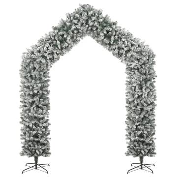 Christmas Tree Arch with Flocked Snow - 270 cm | Hipo Market