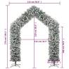 Christmas Tree Arch with Flocked Snow - 270 cm | Hipo Market