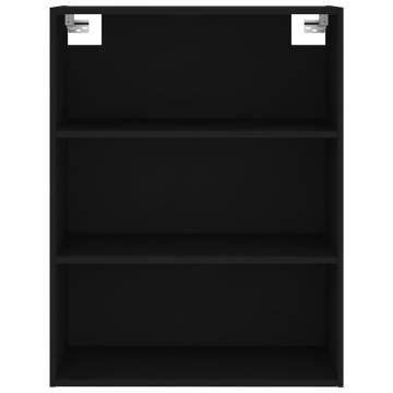 Highboard Black 69.5x34x180 cm - Stylish Engineered Wood Storage